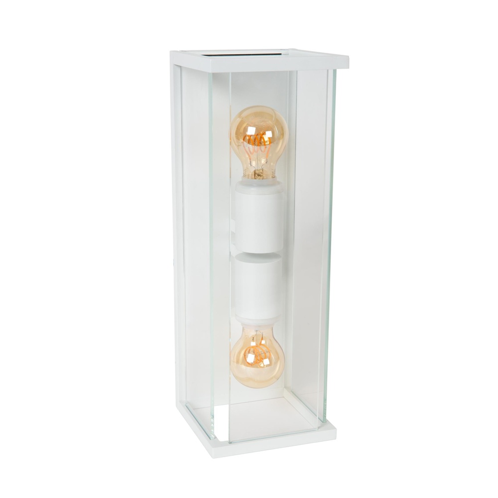 Lucide Strakke wandlampClaire dubbel wit - 27883/02/31